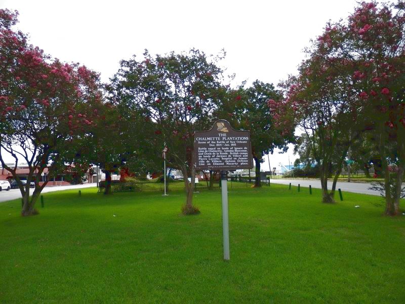 The Chalmette Plantations Marker image. Click for full size.