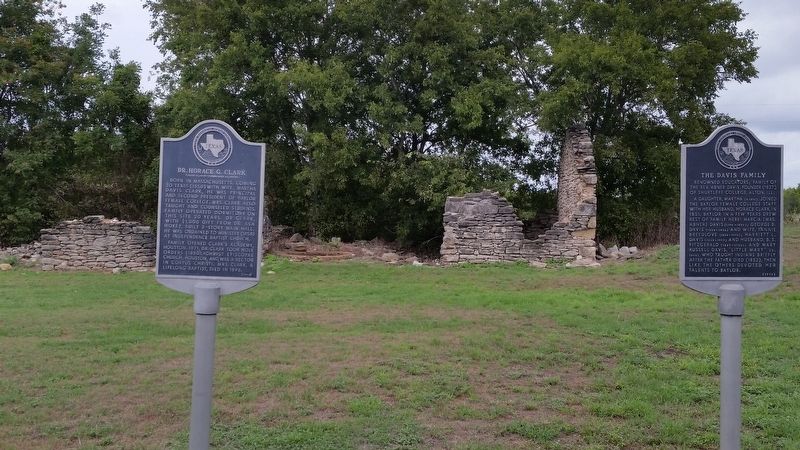 Dr. Horace G. Clark and the Davis Family Markers. Click for full size. Dr. Horace G. Clark and the Davis Family Markers image. Click for full size.