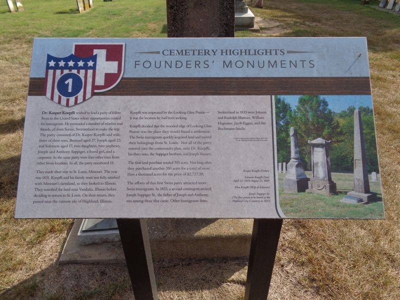 Founders' Monuments Marker image. Click for full size.