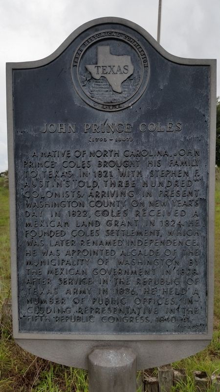 John Prince Coles Marker image. Click for full size.