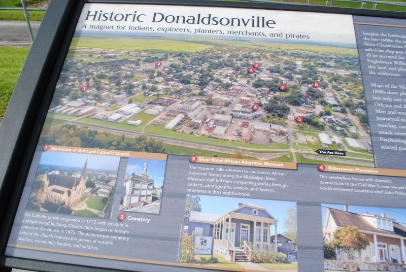 Historic Donaldsonville Marker image. Click for full size.