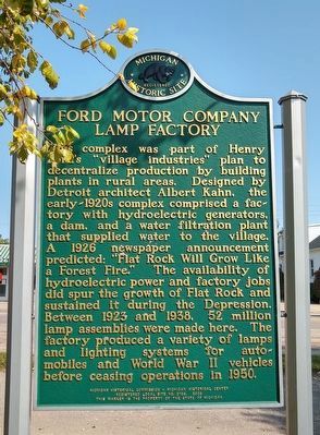Ford Motor Company Lamp Factory Marker image. Click for full size.
