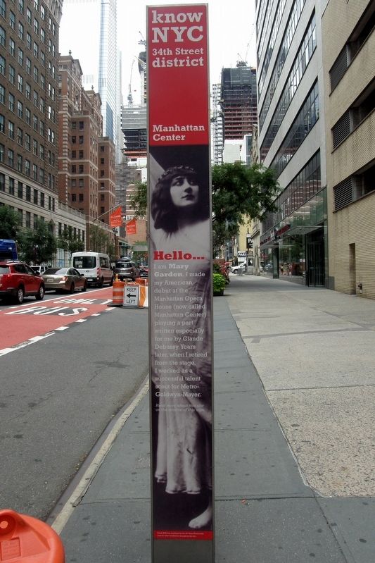 Manhattan Center Marker image. Click for full size.