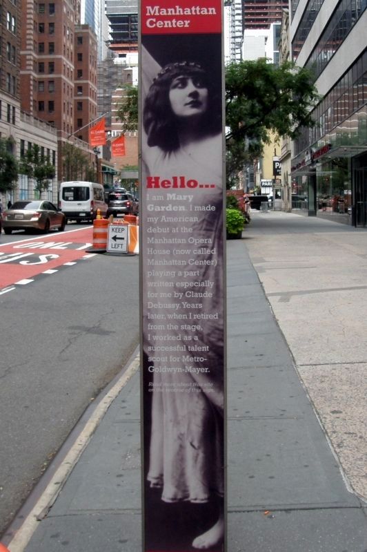 Manhattan Center Marker image. Click for full size.