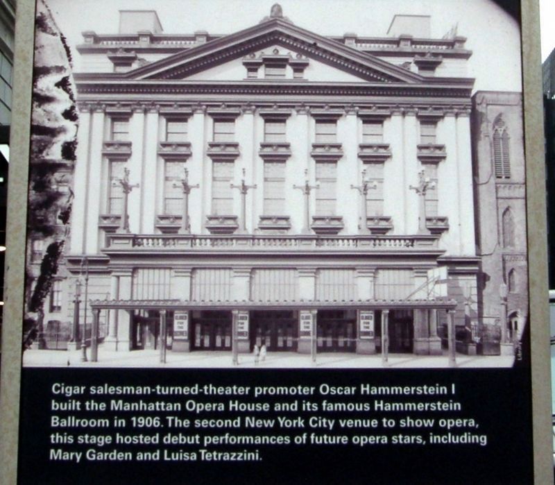 Manhattan Center Marker Reverse image. Click for full size.