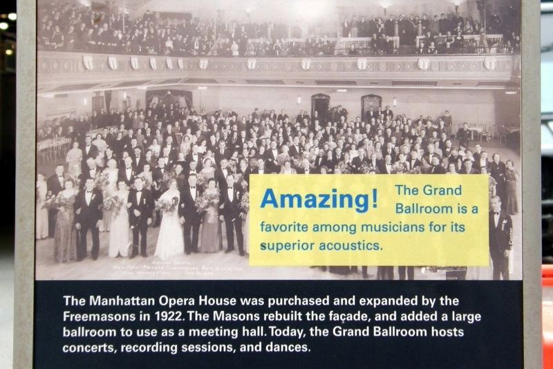 Manhattan Center Marker image. Click for full size.