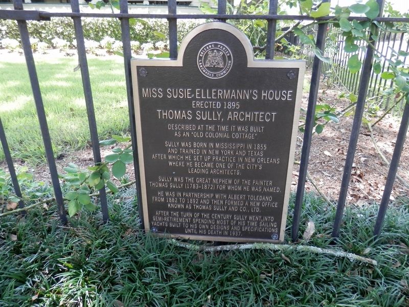 Miss Susie Ellermann's House Marker image. Click for full size.