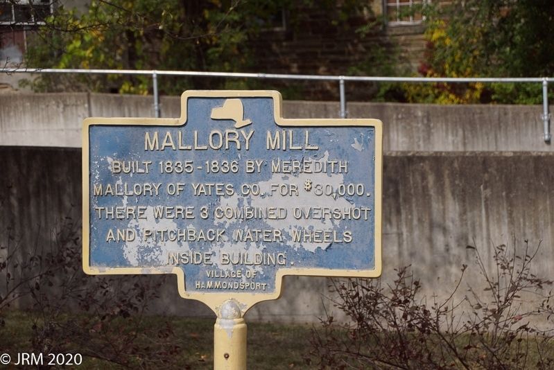 Mallory Mill Marker Obverse image. Click for full size.