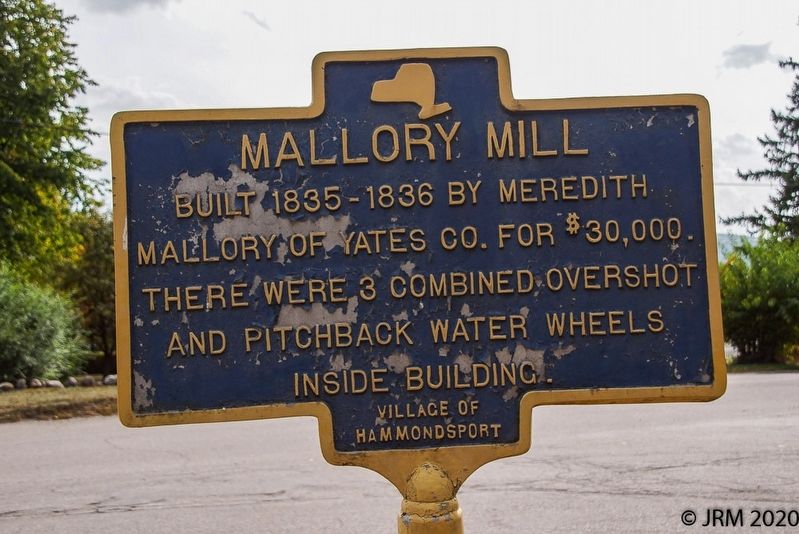 Mallory Mill Marker Reverse. Click for full size. Mallory Mill Marker Reverse image. Click for full size.