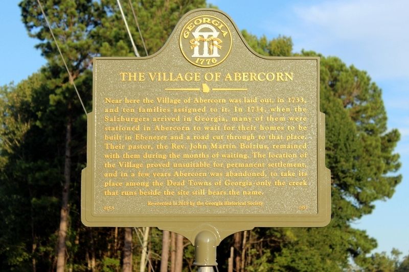 The Village of Abercorn Marker image. Click for full size.