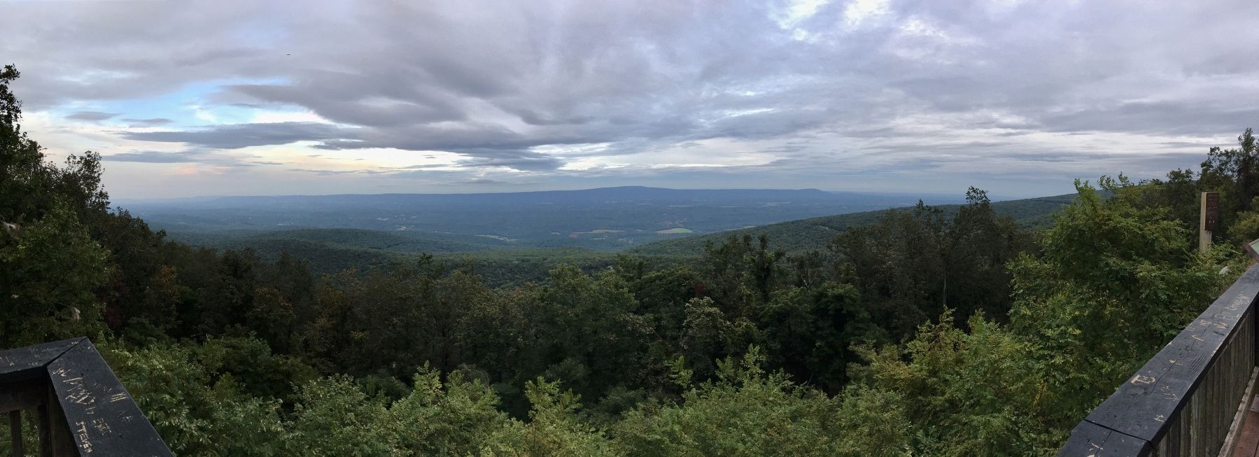 Panoramic view from overlook. Click for full size. Panoramic view from overlook image. Click for full size.
