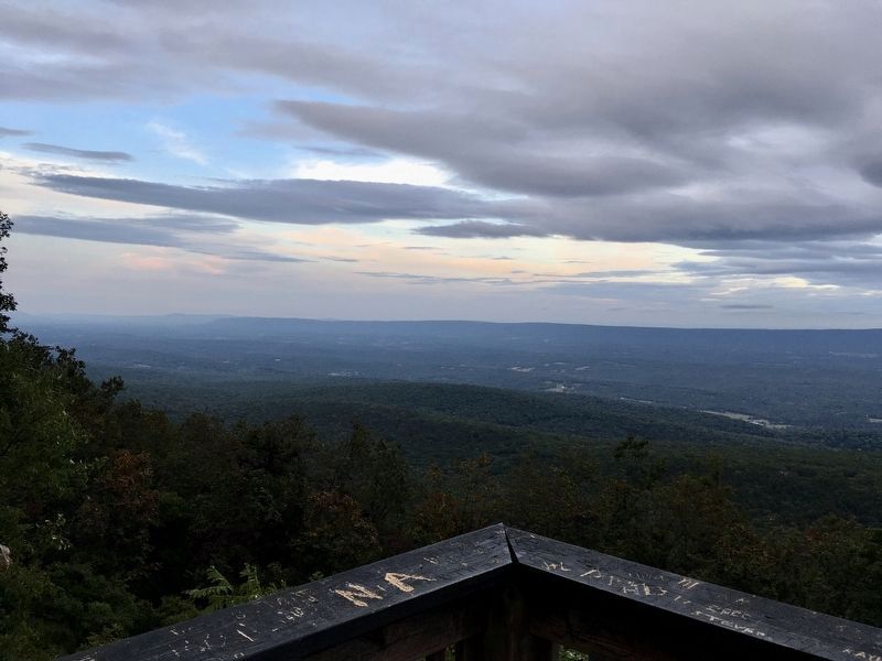 Overlook gives panoramic view into 4 States (PA, MD, WV, VA) image. Click for full size.