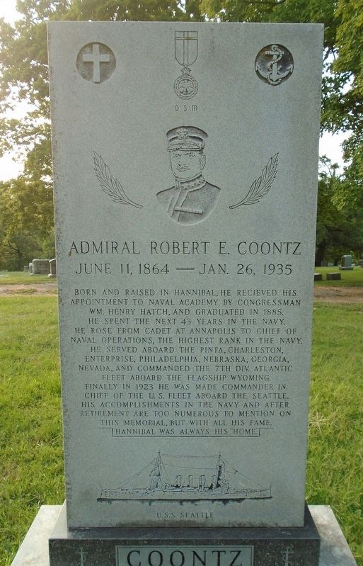 Admiral Robert E. Coontz Monument image. Click for full size.