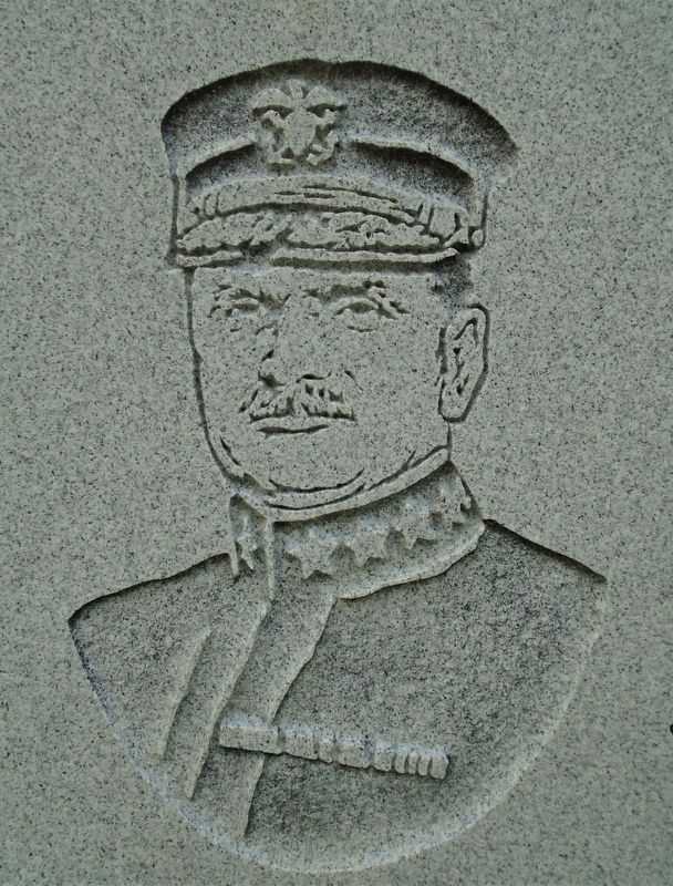Adm Coontz Engraving on Monument image. Click for full size.