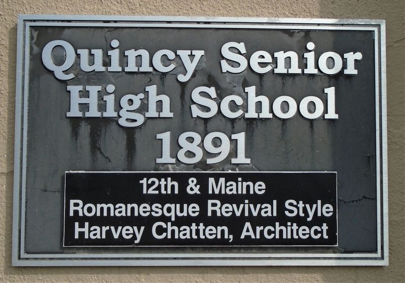 Quincy Senior High School Marker image. Click for full size.