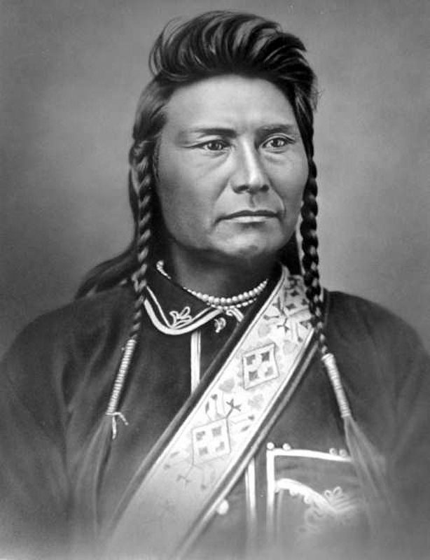 Hinmatóowyalahtq̓it (1940–1904)<br>Chief Joseph of the Nez Perce People image. Click for full size.