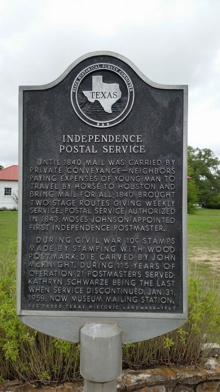Independence Postal Service Marker. Click for full size. Independence Postal Service Marker image. Click for full size.