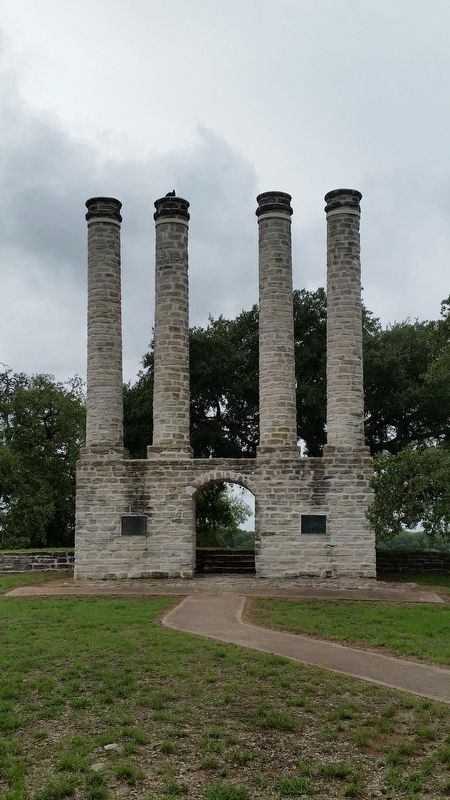 Ruins of the Baylor Female College on Academy Hill image. Click for full size.