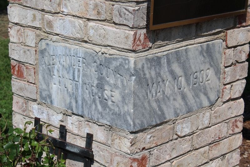 Alexander County Courthouse Cornerstone image. Click for full size.