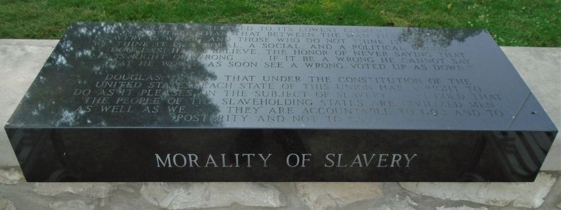 Morality of Slavery Marker image. Click for full size.