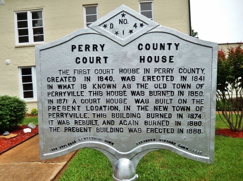 Perry County Court House Marker image. Click for full size.