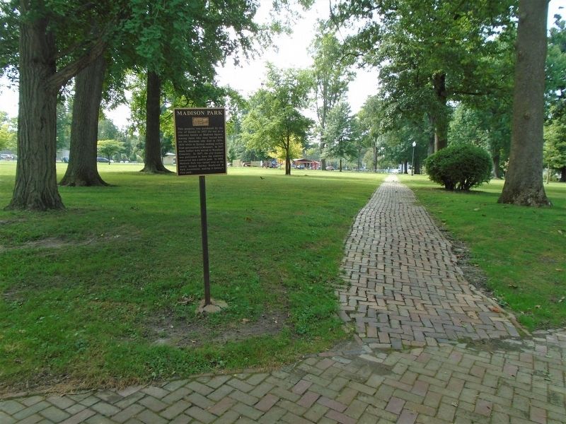 Madison Park and Marker image. Click for full size.