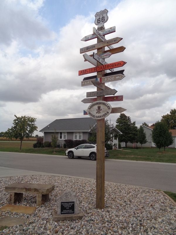 Route 66 International Traveler Multi-Directional Sign image. Click for full size.