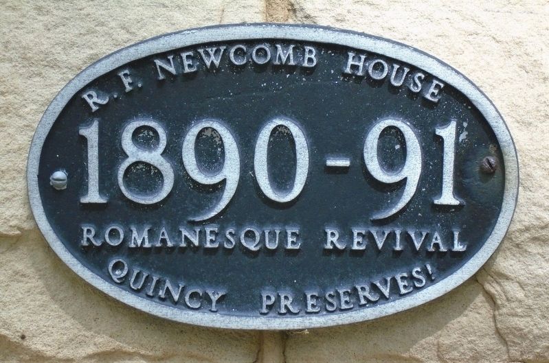 R. F. Newcomb House Marker image. Click for full size.