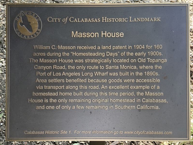 Masson House Marker. Click for full size. Masson House Marker image. Click for full size.