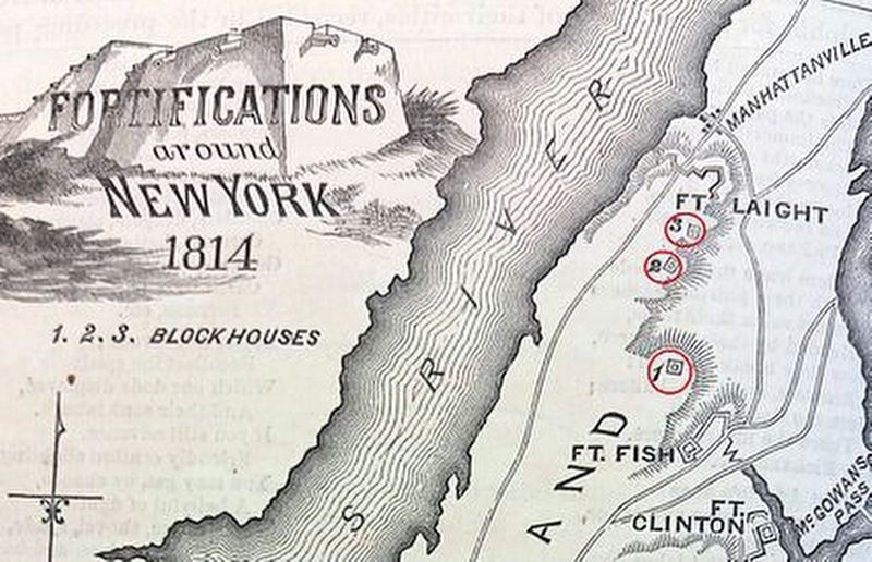 The 1814 defenses and Blockhouse No. 1 image. Click for full size.