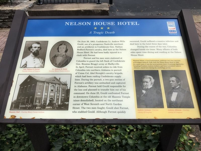Nelson House Hotel Marker image. Click for full size.