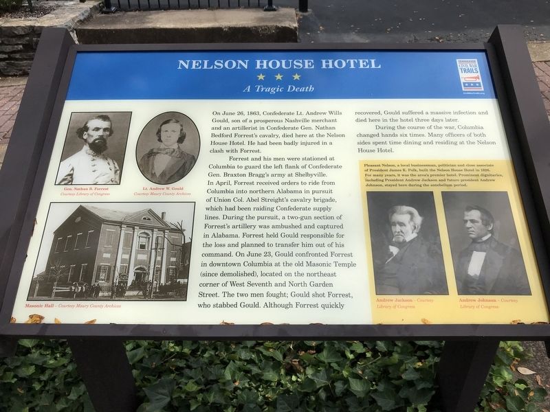 Nelson House Hotel Marker. Click for full size. Nelson House Hotel Marker image. Click for full size.