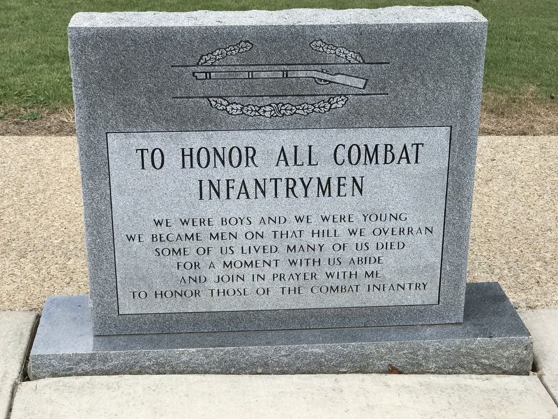 Alabama Combat Infantrymen Monument (Front) image. Click for full size.