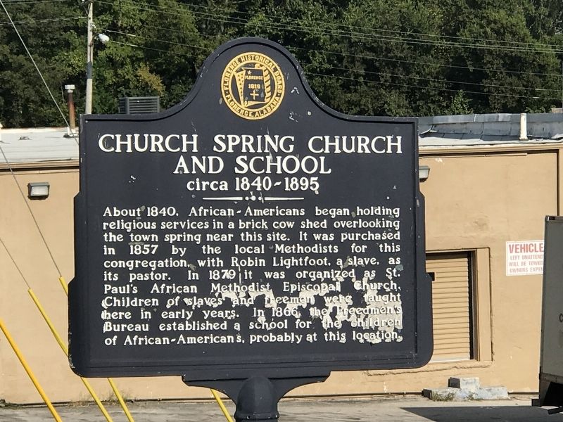 Church Spring Church and School Marker image. Click for full size.