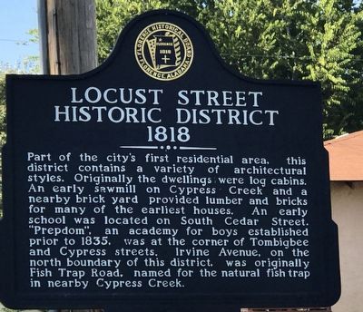 Locust Street Historic District Marker. Click for full size. Locust Street Historic District Marker image. Click for full size.
