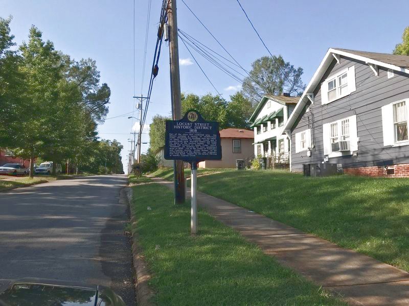 Locust Street Historic District Marker. Click for full size. Locust Street Historic District Marker image. Click for full size.
