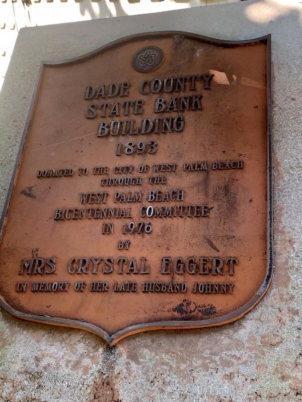 Dade County State Bank Building 1893 Marker image. Click for full size.