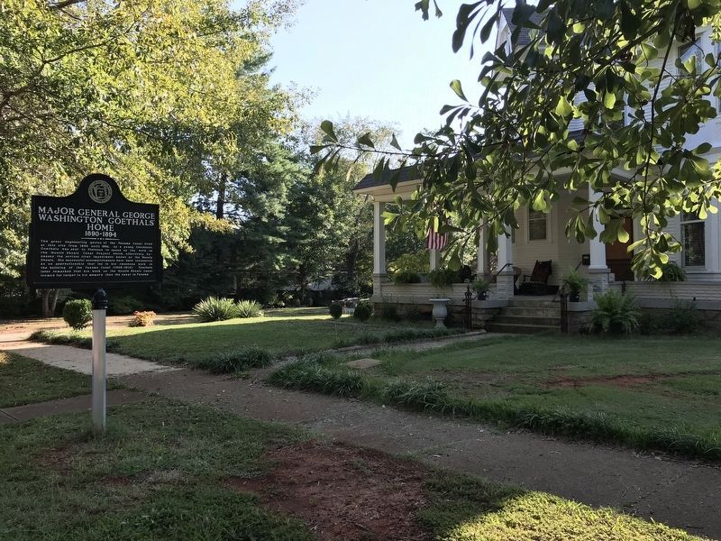Major General George Washington Goethals' Home Marker. Click for full size. Major General George Washington Goethals' Home Marker image. Click for full size.