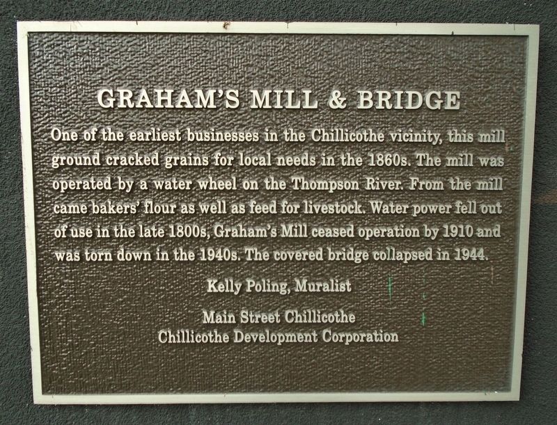Graham's Mill & Bridge Marker image. Click for full size.