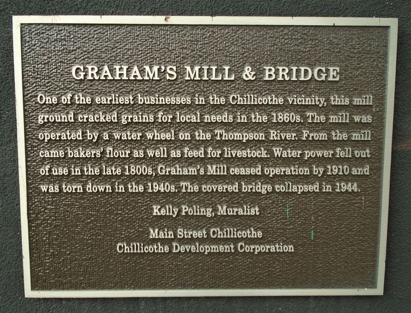 Graham's Mill & Bridge Marker. Click for full size. Graham's Mill & Bridge Marker image. Click for full size.