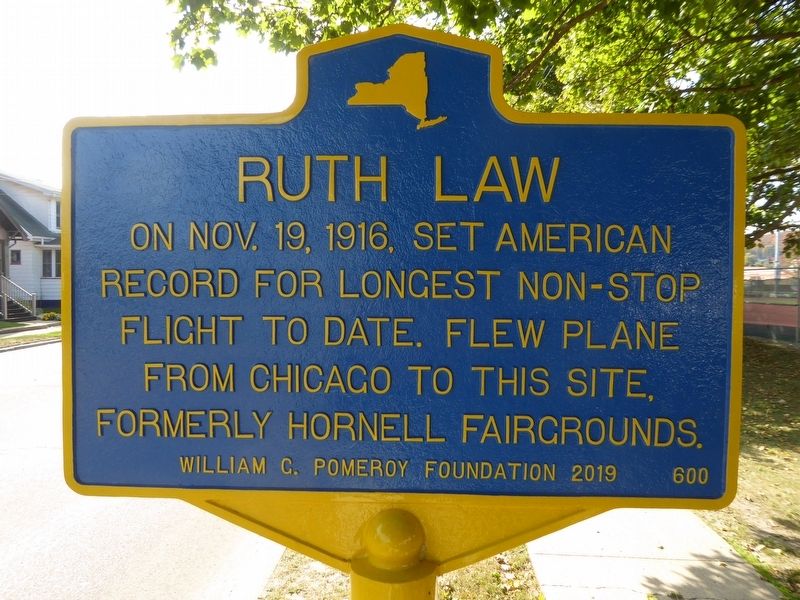 Ruth Law Marker image. Click for full size.