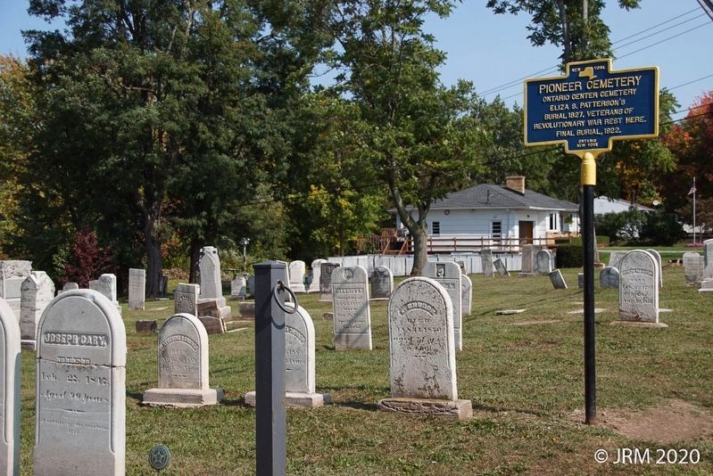 Pioneer Cemetery Marker Obverse image. Click for full size.