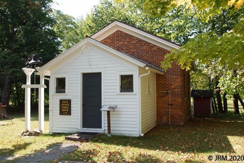 The Brick Church School, relocated to the museum campus.. Click for full size. The Brick Church School, relocated to the museum campus. image. Click for full size.