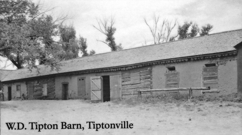 Marker detail: W.D. Tipton Barn, Tiptonville image. Click for full size.