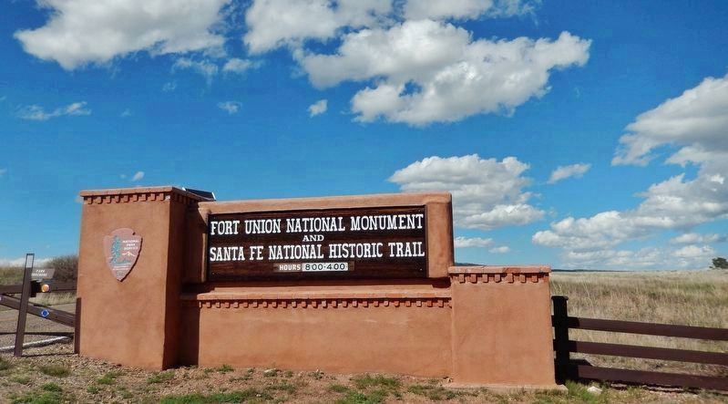 Fort Union National Monument entrance image. Click for full size.