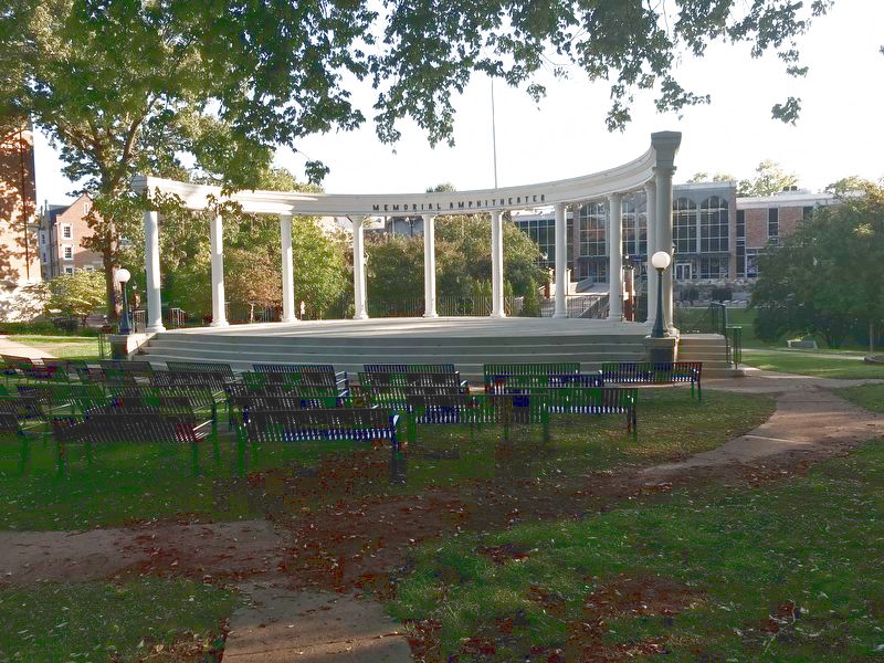 World War I Memorial Amphitheater, University of North Alabama image. Click for full size.