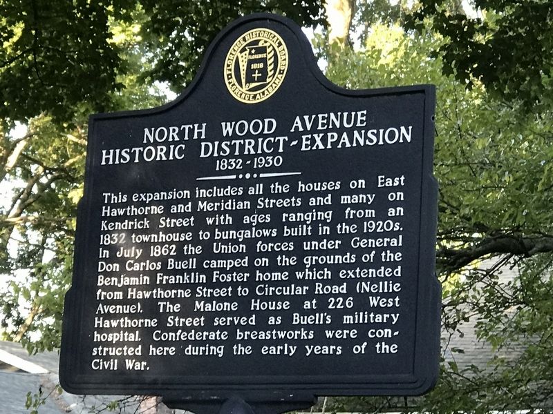 North Wood Avenue Historic District — Expansion Marker image. Click for full size.