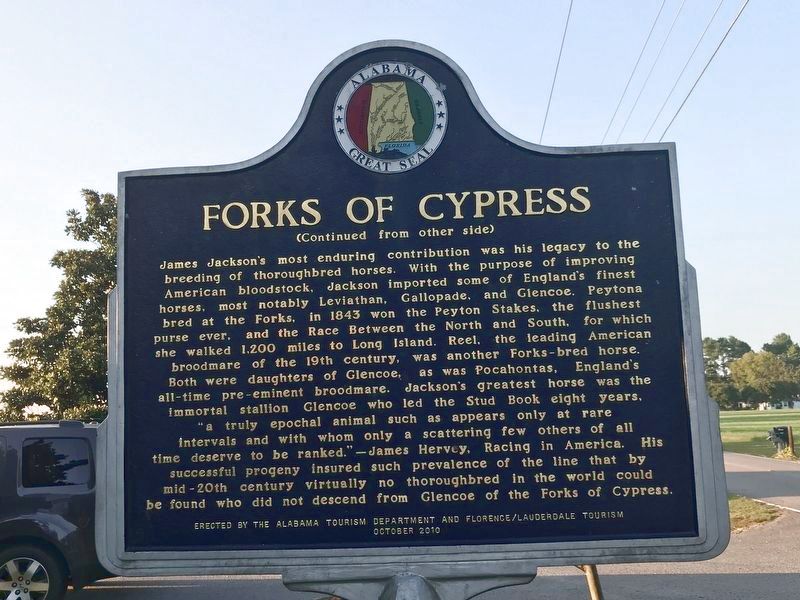 Forks of Cypress Marker (rear) image. Click for full size.