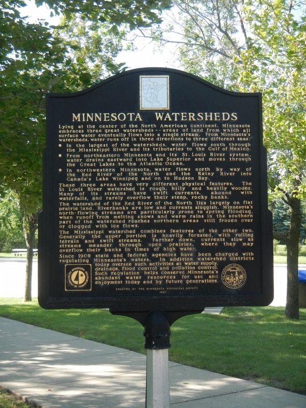 Minnesota Watersheds Marker image. Click for full size.