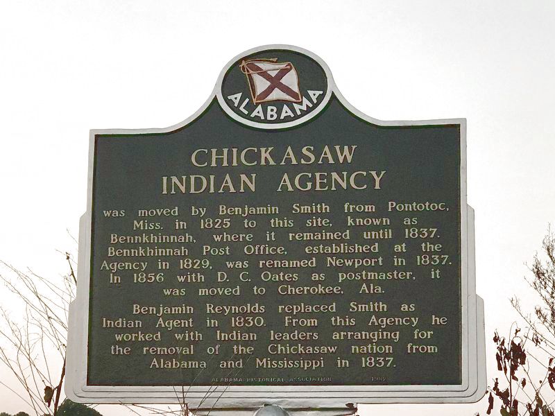 Chickasaw Indian Agency Marker image. Click for full size.